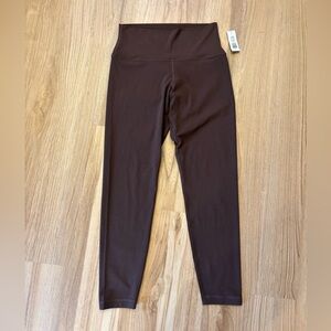 BNWT Aritzia Butter Golden hi rise cheeky leggings mocha brown size 10